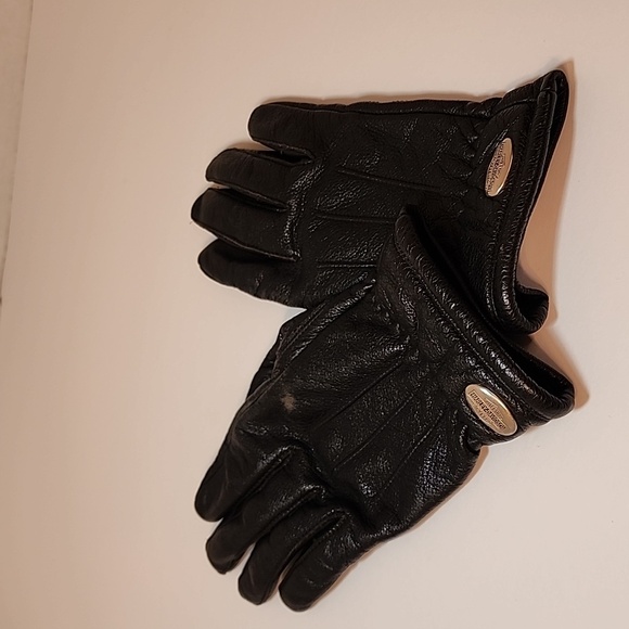 Harley-Davidson Black Leather Gloves - Picture 9 of 10